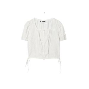 [게스]여성 스퀘어넥 반팔 퍼프 블라우스 YP2W3255