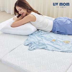 리브맘 듀라쿨 냉감 에어클라우드 3단접이식 매트리스 퀸
