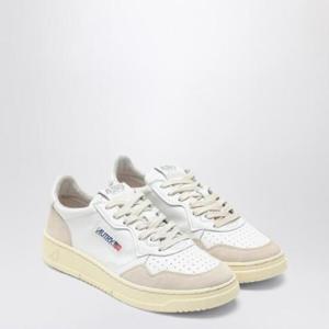 AUTRY 화이트 가죽 로우탑 스니커즈 AULMLS33/Q_AUTRY-LS33