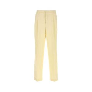 AMI Pastel yellow wool pant HTR429WV0068 726