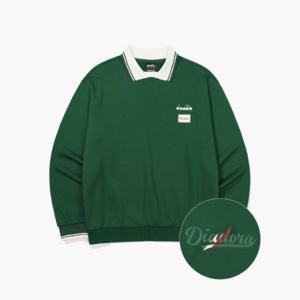 디아도라긴팔티 KQJ D3323TFS02GNS 몬텔로 카라 맨투맨 GREEN