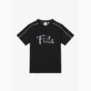 휠라반팔티 TQJ FK2RSF2501X-BLK 빅로고  티셔츠