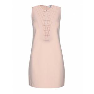 [ELISABETTA FRANCHI] 여성 숏 비스코스 원피스 위드 Transparencies 앤 보우 AM42S51E2AR6 Nude Neutrals /8