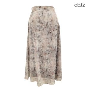 [에이비에프지]반 밴딩 플라워 패턴 A라인 롱 스커트 APZ2HS32D