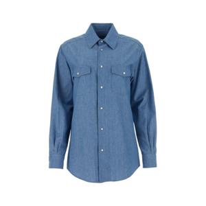 로로피아나  여성 셔츠 FAO0973 W0SU LIGHTDENIM BPG
