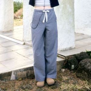 [후아유]여성 Seersucker Stripe Pants WHTAF2535F