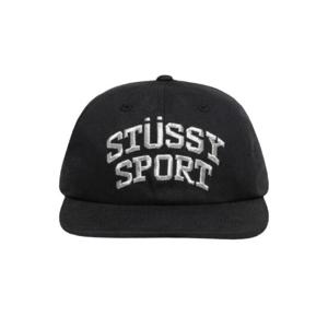 스투시 미드 뎁스 스포츠 스냅백 블랙 메탈릭 1311158