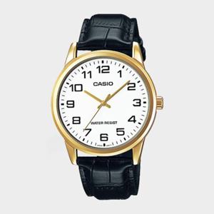 CASIO 카시오 MTP-V001GL-7B 남성시계 심플 가죽 손목시계
