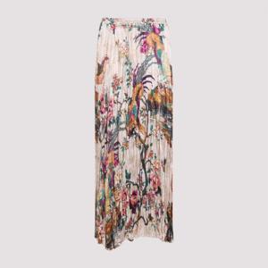 로베르토 카발리 미디 스커트 VKT306 TYP76 D1412 BEIGE MULTICO