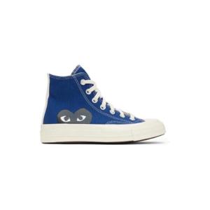 꼼데가르송 스니커즈 블루 Converse 하프 하트 척 70 하이탑 스니커즈 221246F127003