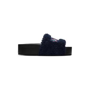 Stella McCartney 샌들 네이비 판타지아 미키 베스타 슬라이드 샌들 222471F124000