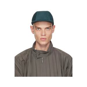 Homme Plisse Issey Miyake 볼캡 그린 플리츠 볼캡 242729M139000