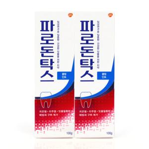 파로돈탁스 데일리 후로라이드 쿨링 민트 잇몸치약 100g x2개