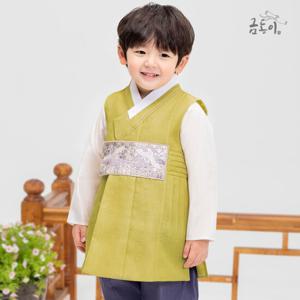 [금동이한복]AM094 남겨자주름 아동한복 남아한복