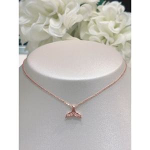 로이드 큐빅 고래꼬리 14K 목걸이 LNN18224G