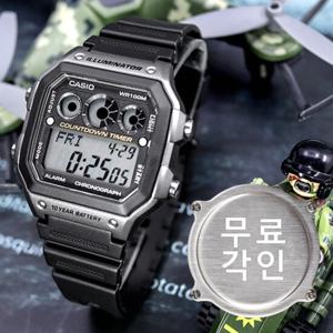 무료각인 카시오 AE-1300WH-8A 남자우레탄시계 a