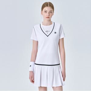 [FILA] 면혼방 피케 브이넥 베스트 원피스 (FS2OPG2361F_WHI)