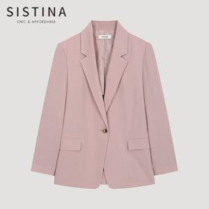 [SISTINA] 인기 사선 라인 원버튼 자켓_AWWJKO21040_LP