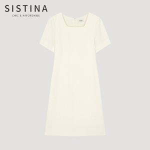 [SISTINA] 인기 트위드 스퀘어넥 원피스_AWWOPO21150_IV