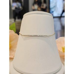 미니골드 14K 포인트바 체인팔찌 BMSM4070