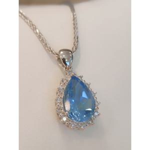 미니골드 14K 듀 헤일로 펜던트 [천연석-토파즈3.7ct] PJKM4003L