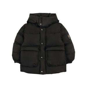 [빈]블랙 덕다운 후드 점퍼 BX61JP04BK
