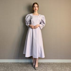 [파슨스] Balloon.Square Neck Dress [MSPR3OP02]