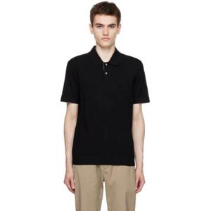 25 SS 띠어리 남성 블랙 고리스 폴로 셔츠 232216M212008