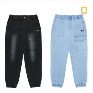 내셔널지오그래픽키즈  (K251UPT030) 데님 조거 팬츠 청바지