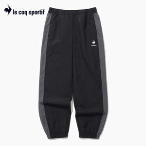 [르꼬끄]컬러블럭 루즈 조거팬츠 QQ123LPT22 BLK 조거바지