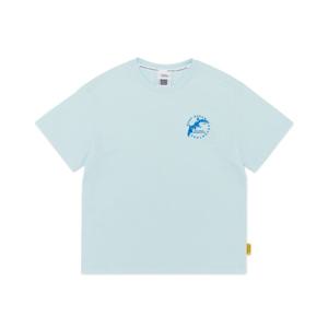 K252UTS920 동물 그래픽 반팔 AQUA