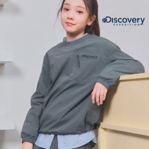 디스커버리키즈 DKTR3B051-GRD 키즈 프레시벤트 우븐 트레이닝 가슴포켓 맨투맨