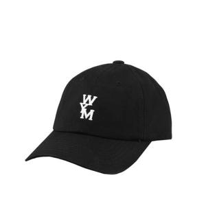 25SS 우영미 W251AC51 661B 화이트 로고 코튼 볼캡 블랙
