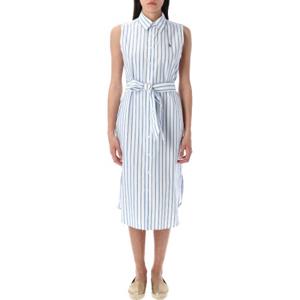 랄프로렌 옥스포드 스트라이프 슬리브리스 원피스 211973767 00