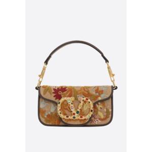 VALENTINO GARAVANI Loco small shoulder bag in embroidered fabric 6W2B0K53LBIQX8
