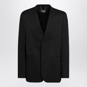MM6메종마르지엘라 테일러드 블랙 울 블렌드 재킷 SH0BN0007M35