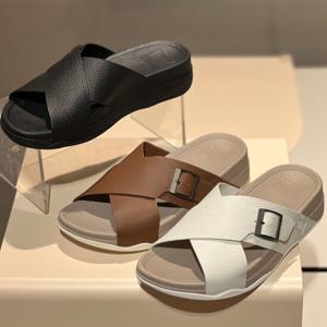 핏플랍 25S/S 서퍼 버클 텀블드 크로스 남성 슬라이드 FFSO5E741 3종택일