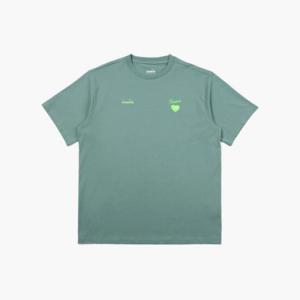 디아도라반팔티 KQJ D4221LRS89TQL 하트 심볼 반팔 티셔츠 TURQUOISE