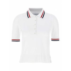 [THOM BROWNE] 여성 폴로 셔츠 FKP119AY5502100 화이트 /8