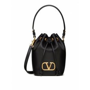 [VALENTINO] 여성 크로스 바디 백 미니 브이 로고 시그니처 레더 버킷 ZW2P0Z44VNL0NO 블랙 /8