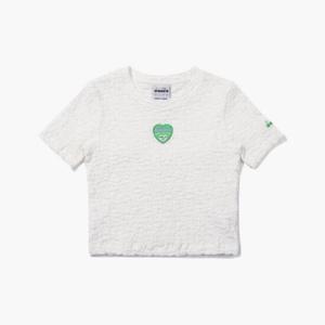 디아도라반팔티 KQJ D4222TRS46WHT 코모도 링클 반팔 티셔츠 우먼 WHITE