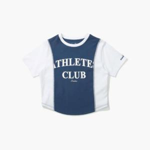 디아도라반팔티 KQJ D4122LRS12NVS 크래프트 블럭 티셔츠 NAVY