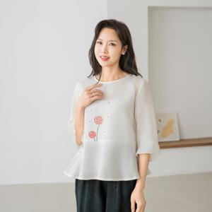 엄마옷 마담4060 들레생활한복블라우스 여성블라우스 -ZKC2505001-