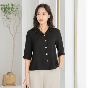 엄마옷 마담4060 단추핀턱블라우스 여성블라우스 -ZBL2505009-
