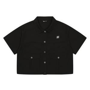 [소이]블랙 립스탑 크롭 자켓 25M1551BK
