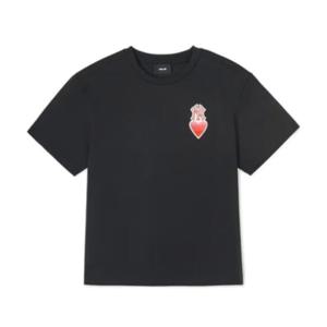 M MLB키즈반팔티 NQK 7ATSH0243-50BKS HEART 로고 티셔츠
