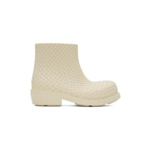 Bottega Veneta 첼시부츠 오프 화이트 파이어맨 앵클 부츠 241798M223005