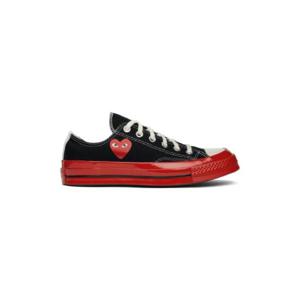 꼼데가르송 스니커즈 블랙   레드 Converse 척 70 스니커즈 222246M237000
