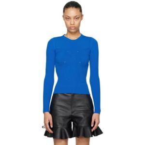 마린세르 티셔츠 SSENSE 익스클루시브 블루 스웨터 232020F096014
