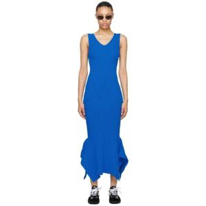 마린세르 원피스 SSENSE 익스클루시브 블루 미디 드레스 232020F054014